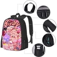 thumbnail image 4 of KirBy Backpack Cute Cartoon Kawaii Game Backpack Casual Daypack Travel Backpack Lightweight Laptop Travel Backpack For Adults Work Camping Backpack Set Laptop Backpack,Style-44, 4 of 8