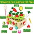 thumbnail image 3 of Adofi Toddlers Montessori Wooden Educational Toys  for Toddler  Age 1-3, Gifts for Boys Girls 1-2 Years, Wood Learning Educational Toys Fine Motor Skills Game, Shape Sorting Toys for Baby, 3 of 6