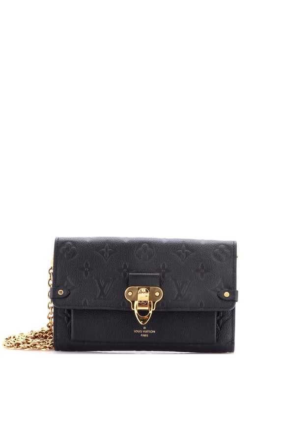 Pre-Owned Vavin Chain Wallet Monogram Empreinte Leather By Rebag