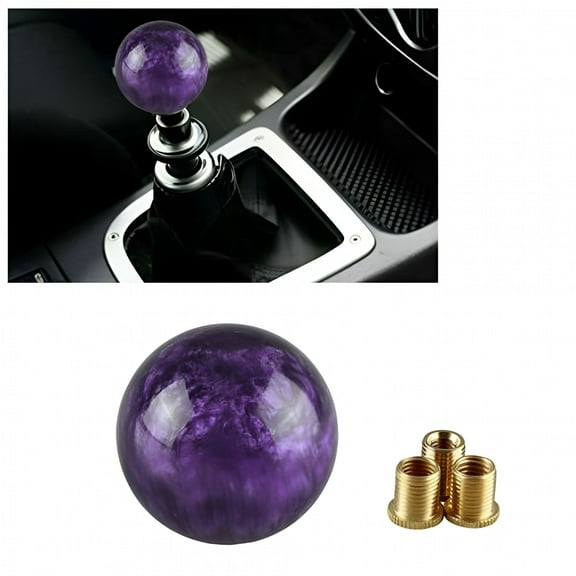 MELIVO Purple Universal Manual 5 Speed Car Gear Stick Shift Knob Lever Shifter