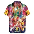 thumbnail image 4 of Power Rangers Mens Hawaiian Shirt Short Sleeve Button Down Shirts Tropical Summer Beach Shirts, 4 of 7