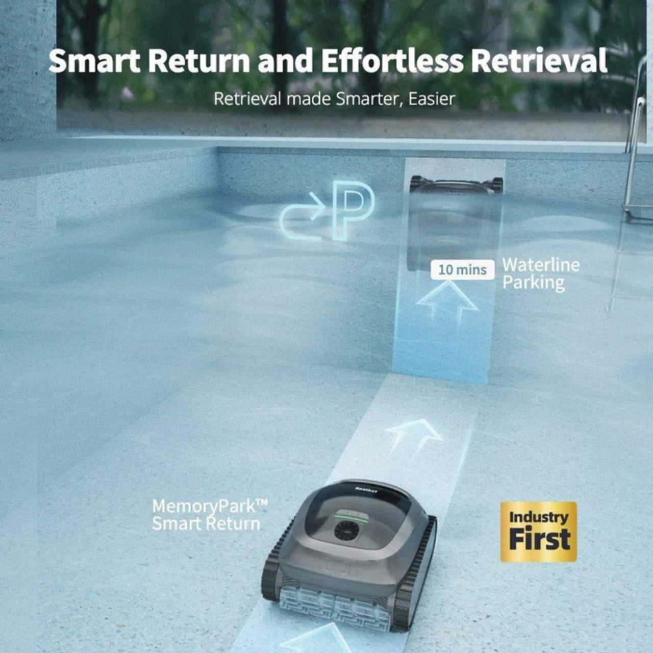 Beatbot A100 Cordless Robotic Pool Cleaning Vacuum, App Controlled