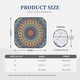thumbnail image 3 of Balery Round Mandala Parasol para parabrisas de coche de 2 piezas | Parasol plegable para parabrisas delantero de coche para la mayoría de sedanes-Medium, 3 of 6