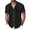 Black, variant on CHUMUD Mens Vintage Short Sleeve Button Down Collared Shirts Summer Casual Vacation Shirts