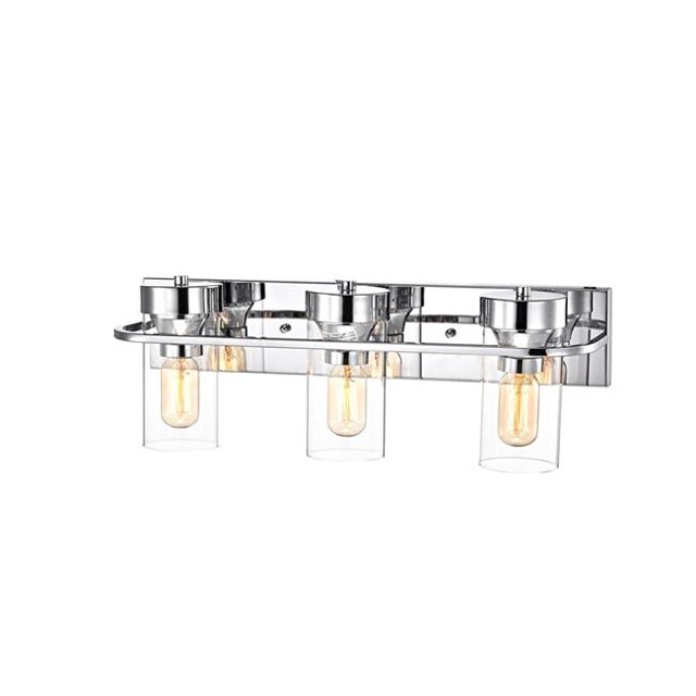 Chloe Lighting CH2R107CM22-BL3 22 in. Raelyn Contemporary 3 Light Bath Vanity Fixture, Chrome