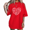 red-1, variant on UNISHE Women's Heart Shape Floral Doodle Graphic Tee White Line Art Nature Print Casual Summer Top