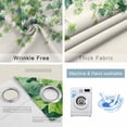 thumbnail image 4 of Country Leaves Blackout Curtains for Bedroom/Living Room, Thermal Insulated Kitchen Curtains, Spring Green Leaf Branches Vine Botanical Grommet Darkening Window Treatment Drapes 52"x72"x2, 4 of 8