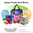 thumbnail image 4 of Kirby Lunch Bag, Insulated Lunch Box Large Capacity Reusable Insulated Cooler Lunch Totes Bag for Work Office School Camping Travel Picnic, 4 of 7