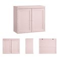 thumbnail image 6 of Tulib Coffee Bar Cabinet with Adjustable Shelf, 29.5" Sideboard Buffet Cabinet with Storage for Living Room, Dining Room, Kitchen, Home Office, Entryway, Pink, 6 of 11