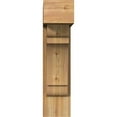 thumbnail image 2 of Ekena Millwork 8"W x 24"D x 32"H Olympic Block Rough Sawn Bracket w/ Offset Brace, Western Red Cedar, 2 of 25
