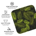 thumbnail image 4 of Disketp Tropical Palm Leaves Fern Leaf Funny Coasters,4 Pcs Leather Coasters With Holder, Perfect Housewarming Hostess Gifts,Protect Furniture From Water Marks Scratch And Damage, 4 of 9