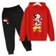 thumbnail image 3 of Conjuntos navideños para niños de Disney Mickey Mouse, ropa para niños, sudaderas con capucha y pantalones, conjunto de 2 piezas, chándales de dibujos animados para niños, ropa para niños pequeños, tr, 3 of 5