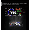 thumbnail image 2 of Digital Speedometer Projector OBD II Car HUD Head Up Display 5.5'' Dash Screen Digital., 2 of 8