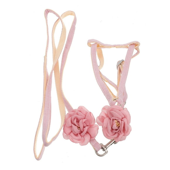 KAKOWELY Camellia Traction Rope Pure Color Cotton Hemp Cat Harness Leash Pulling Rope,45.28X"X0.39"X0.08"