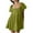 Army Green(Trending), variant on Womens Mini Dress Summer Cap Short Sleeve Square Neck Sweet Babydoll for Women Classic Sundress Tiered Pleated Swing Flowy Loose Beach Casual Smocked ,M,Coffee