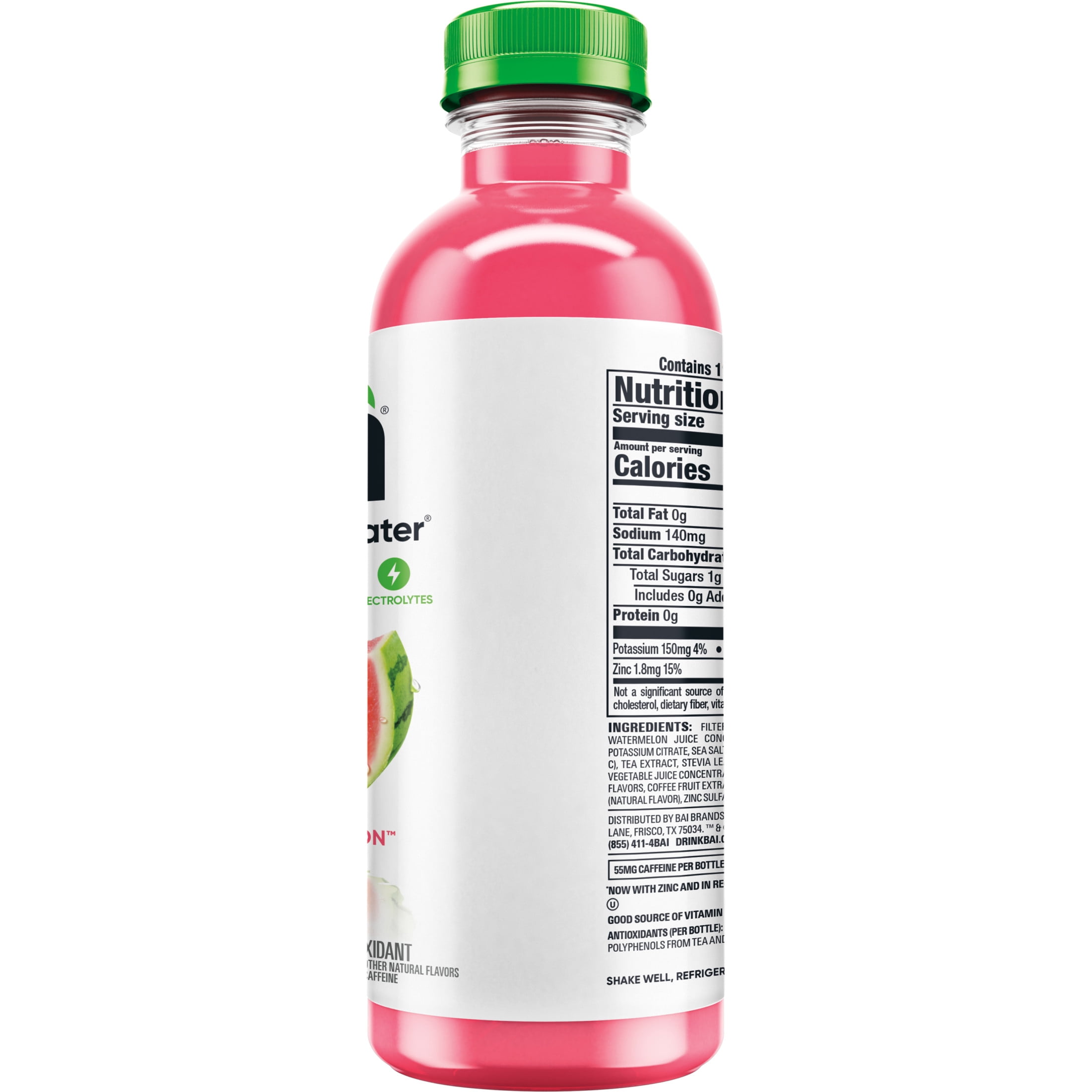(5 pack) Bai Kula Watermelon Antioxidant Infused Water Beverage, 18 fl oz, Bottle