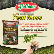Hoffman Canadian Sphagnum Peat Moss Soil Conditioner to Improve Moisture Retention and Aeration, 18qt