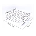 thumbnail image 3 of Fiudx Parrilla de Acero Inoxidable para Freidora, Compatible con Hornos Halógenos, Bandeja Antiadherente, Ideal para Barbacoas Al Aire Libre, Ideal para Barbacoas Al Aire Libre, Fácil de Limpiar., 3 of 5