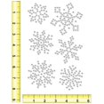 thumbnail image 3 of Magnetic Rhinestone Template(s) - SNOWFLAKES 2" to 3", 3 of 3