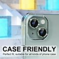 thumbnail image 5 of Dteck Compatible for iPhone 15 Pro Max Camera Lens Protector,Bling Glitter 9H Tempered Glass Camera Cover Screen Protector Metal Ring HD Clear Case Friendly,Darkgreen, 5 of 5