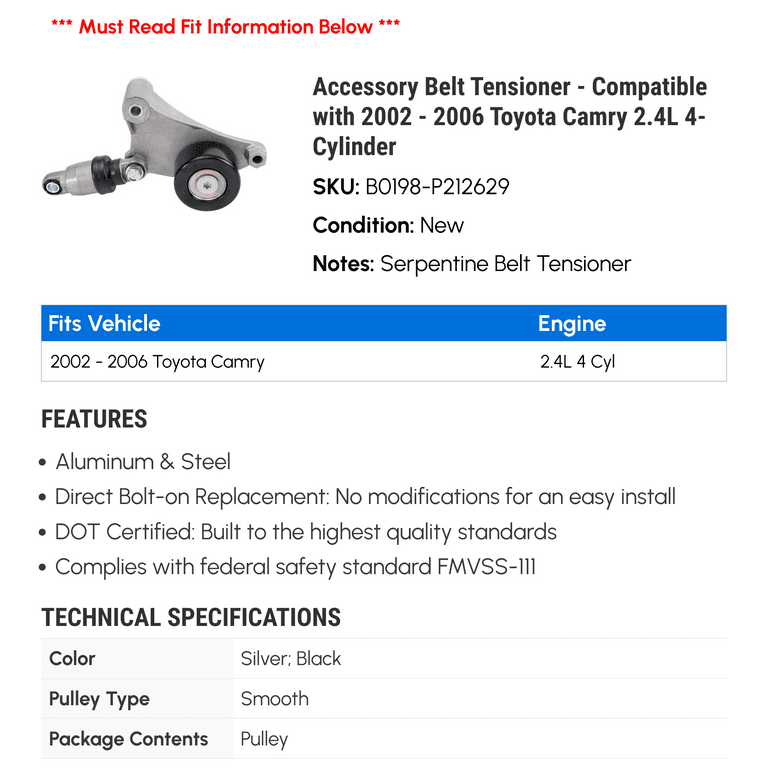 2004 toyota camry belt cheap replacement