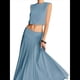 thumbnail image 2 of Vestido Maxi Plisado Fluido para Mujer, Vestido Maxi de Cintura Alta, Vestido Maxi de Fantasía Azul y Verde M, 2 of 8