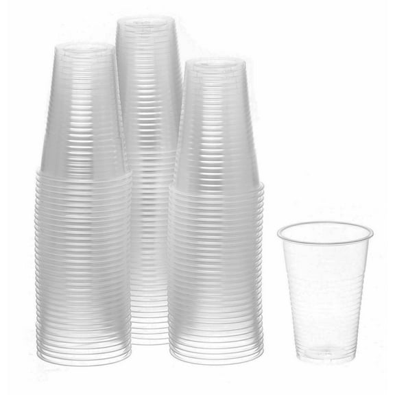 7 oz Clear Plastic Disposable Drinking Cups 100 count