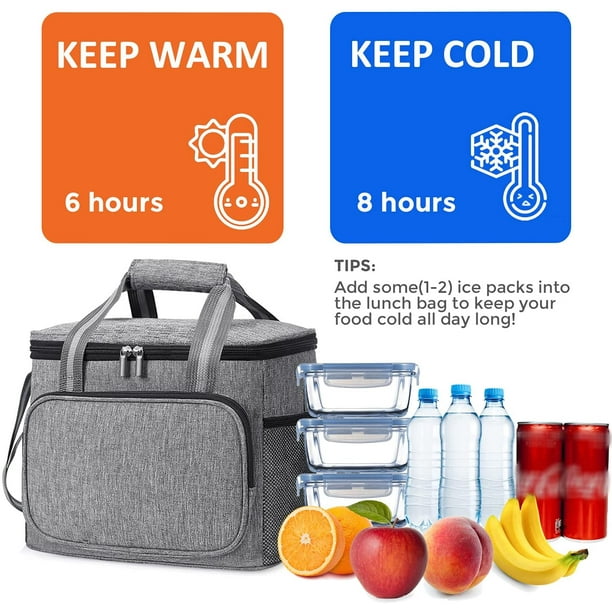 Sac Isotherme Courses, Imperméable Pliable Lunch Bag, Sac Isotherme Pliable  pour les Courses, Sac Repas Portable Sac-Glacière pour Plage Pique pour