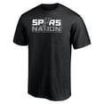 thumbnail image 2 of Men's Black San Antonio Spurs Push Ahead T-Shirt, 2 of 3
