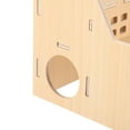 thumbnail image 2 of IBASETOY Hamster House Decor Mini Wooden Slide Toy Interactive Play Small Pet Hut 1Pcs, 2 of 8