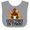 Heather and White, variant on Inktastic Thanksgiving Cutest Turkey in Town Boys or Girls Baby Bib