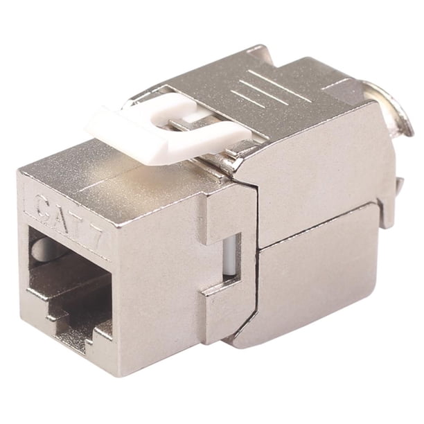 RJ45 trapezoidal Cat7 blindado FTP módulo 10G red Keystone Jack conector