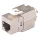 thumbnail image 1 of RJ45 trapezoidal Cat7 blindado FTP módulo 10G red Keystone Jack conector, 1 of 8