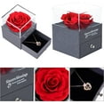thumbnail image 3 of Gifts for Mom Preserved Real Rose with Necklace I Love You Mom in 100 Languages Forever Rose Mom Necklace from Daughter Son on Mother's Day Birthday, 3 of 12