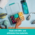 thumbnail image 2 of Sistema® Bento Create To Go™ Caja Bento con contenedor de almacenamiento de alimentos para 6 tazas con tapa y divisores, paquete de 2, verde menta, 2 of 5