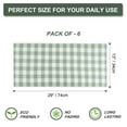 thumbnail image 4 of 6-Pack 100% Cotton Absorbent Kitchen Towels Buffalo Pattern Green, 4 of 8