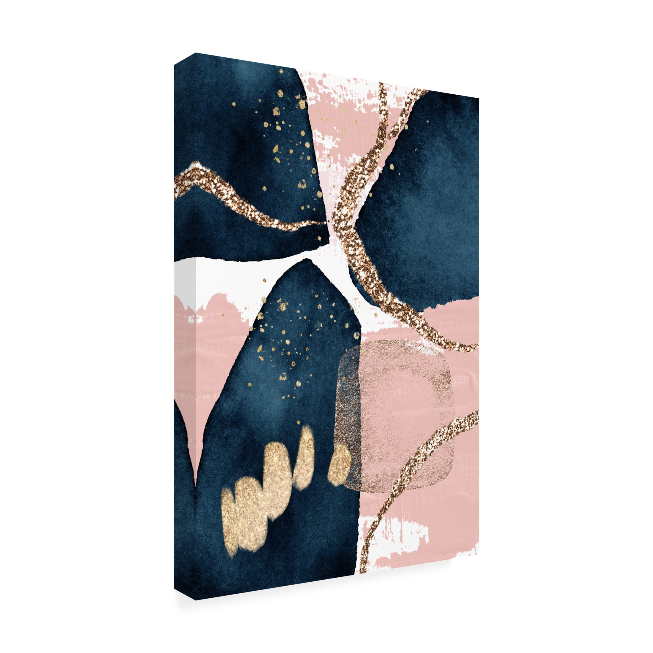 Trademark Fine Art Sally Ann Moss Fabulously Navy  2 Canvas Wall Art