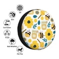 thumbnail image 5 of XMXY Cartoon Bees Honey Animals Spare Tire Cover, Universal Waterproof Cover for Jeep RV Tire Wheel Protection, 15 inch, 5 of 8