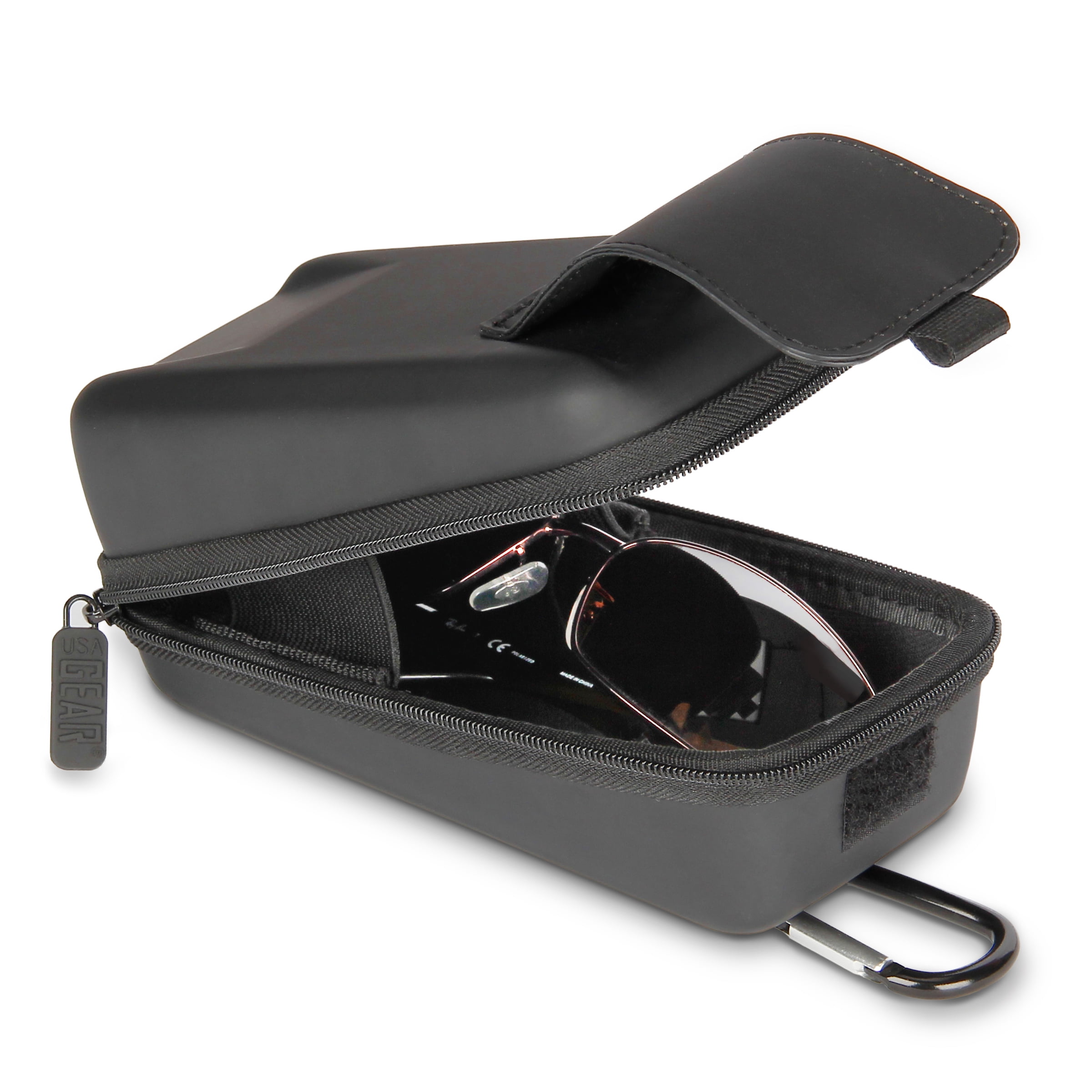 Southwest Works with Most Brands of Glasses Soft Sunglasses and Eye Glasses Case for Men & Women by USA Gear Scratch Resistant Protective Pouch with Travel Belt Loop and Carabiner Clip