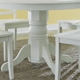 thumbnail image 3 of Bowery Hill Table de Salle à Manger à Piédestal Rond en Blanc Antique, 3 of 4