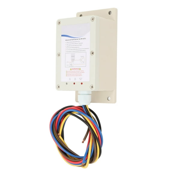 RV Air Conditioner Soft Start, Excellent Heat Dissipation 2200W RV AC Soft Start Kit for Compressor for Trailer for 115V To 240V 50 To 60Hz Motors Compressors