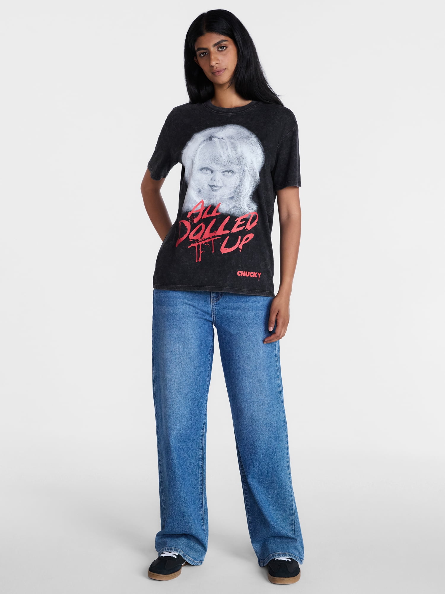 Chucky Women's Tiffany Halloween Horror Tee, Sizes XXS-XXL