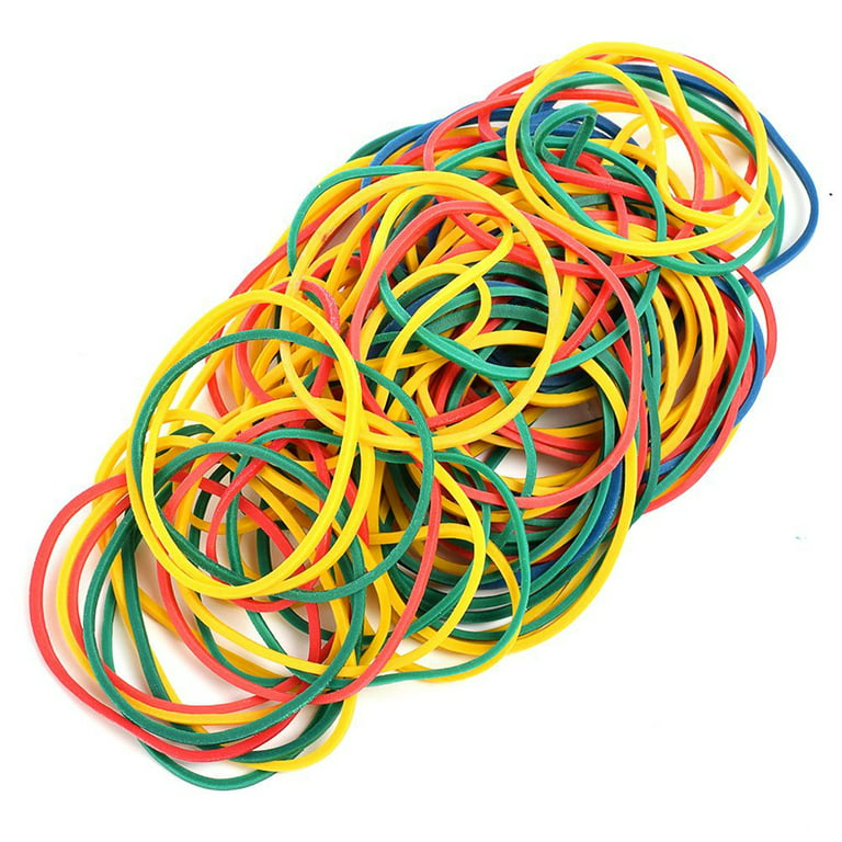 Frcolor 200pcs Colorful Rubber Bands Rubber Rings Practical Machine Accessories for Machine (Large Size Colorful), Size: 1.57 x 1.57 x 0.08
