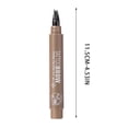 thumbnail image 3 of weibbin Four Sided Beard Brush Eyebrow Pencil Waterproof Sweat Proof Quick Drying 3ml for Grooming, 3 of 6