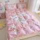 thumbnail image 2 of Mymelody Cinnamoroll Kuromi Juego de cuatro piezas de dibujos animados de Anime Ins Sanrio, funda de edredón, Sábana para dormitorio, ropa de cama de tres piezas para niñas, regalo, 2 of 5
