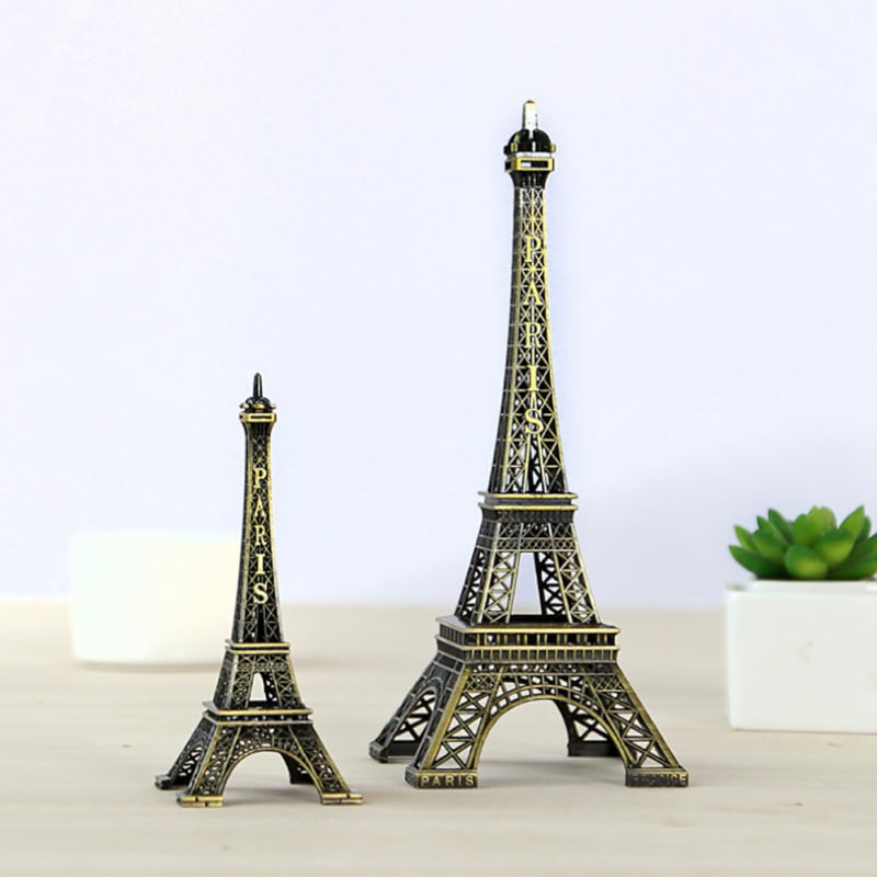 Mini Paris Eiffel Tower Model Desk Figurine Statue Crafts Souvenir Alloy H CM 