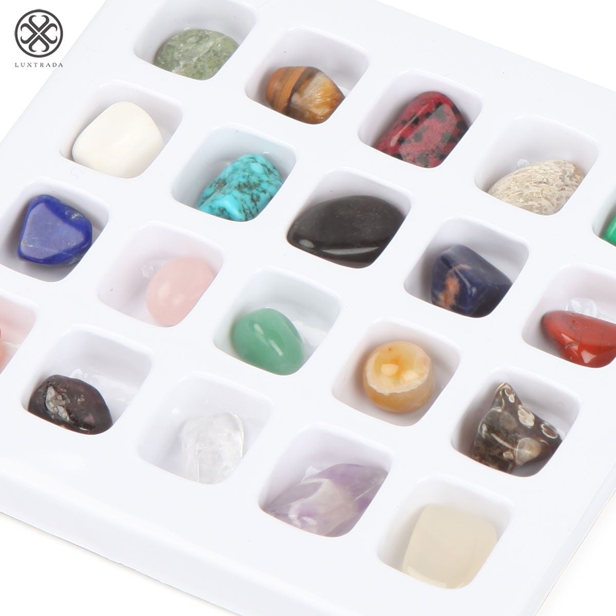 Card AURA HEALING & REPAIR Tumbled Crystal Healing Set = 4 Stones Pouch 