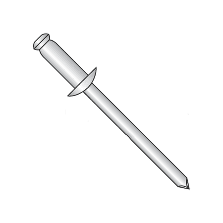 

5/32 x .12 -.18 (#53) Standard Blind Rivets / All Steel / Zinc / Barrel Length: .362 (Quantity: 6 500 pcs)