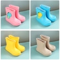 thumbnail image 4 of NOKIO Kids Dinosaur Print PVC Rain Boots Lightweight Non-Slip Sole 𝗪aterproof Toddler Shoes with Cartoon Designs, 4 of 7