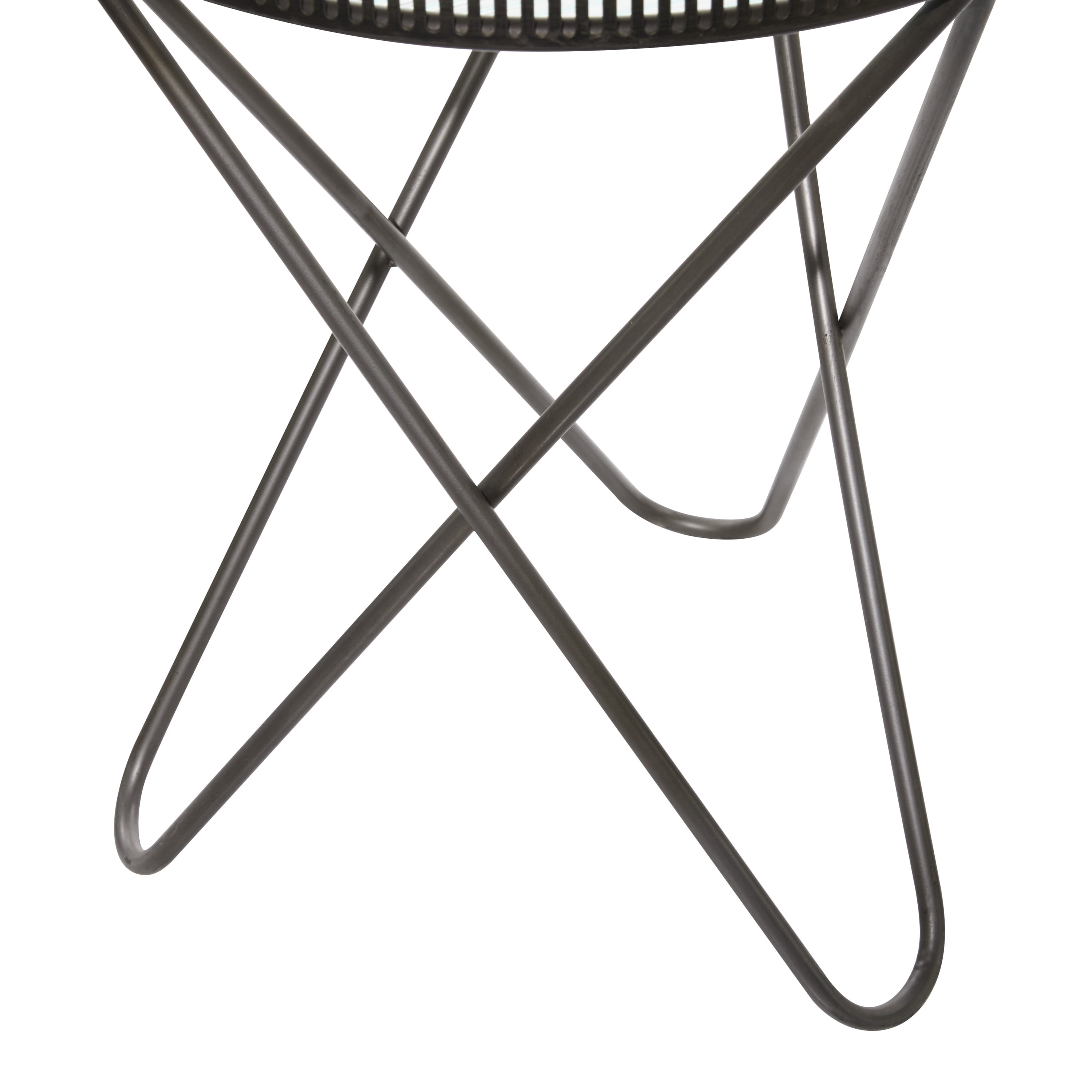 DecMode 20", 27" Grey Metal Industrial Accent Table, Set of 2